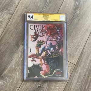 Marvel Comics Civil War II #1 Variant Edition Wraparound Cover, signed by Adams